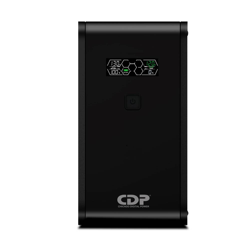 No-Break CDP R-SMART1010 1000VA/500W UPS Interactiva AVR 10 Salidas - 560 Joules, Proteccion RJ45, LCD, software 120 Vac No-Break CDP R-SMART1010 1000VA/500W UPS Interactiva AVR 10 Salidas - 560 Joules, Proteccion RJ45, LCD, software 120 Vac